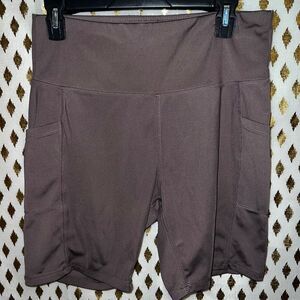 Mauve purple brown biker shorts size XL